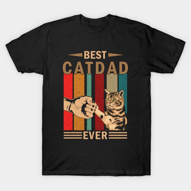 Best Cat Dad Ever T-Shirt by Pittih